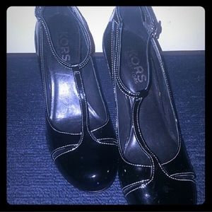 Michael Kors T Strap Wedge Mary Janes